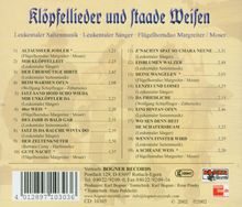 Leukentaler Saitenmusik: Klöpfellieder und Staade Weisen, CD