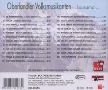 Oberlandler Volksmusikanten: Lousamol..., CD