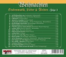 Stubenmusik, Lieder &amp; Weisen Folge 3, CD