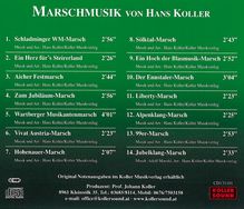 Hans Koller (Volksmusik): Marschmusik von Hans Koller, CD