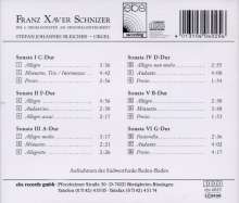 Franz Xaver Schnizer (1740-1785): Orgelsonaten Nr.1-6, CD