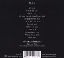 Robert Landfermann: Null, CD