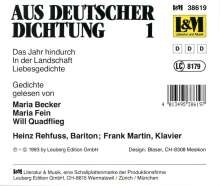 Aus deutscher Dichtung Vol.1, CD