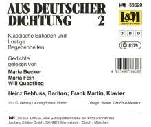 Aus deutscher Dichtung Vol.2, CD