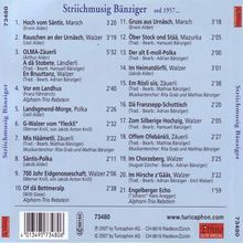 Alphorn Trio Rebstein: Striichmusig Bänziger sed 1957, CD