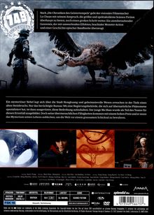 Text: "Nach 'Die Chroniken des Geistertempels' geht der visionäre..."

Ein Soldat steht einem geflügelten Monster gegenüber. Darunter beschreiben Texte eine mysteriöse Bedrohung.