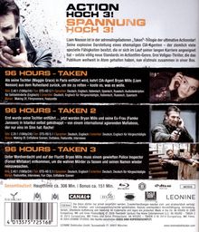 96 Hours: Taken 1-3 (Blu-ray), 3 Blu-ray Discs