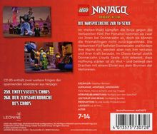 In der Welt kämpfen Ninjas gegen Verbannte. CD 85 hat Folgen 259: "Entfesseltes Chaos" und 260: "Der Zerstörerdrache des Chaos".