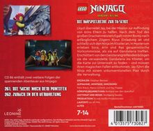 Titel: Lego Ninjago: Dragons Rising. Folge 261: Die Suche nach dem Pontifex. Folge 262: Zurück in der Verwaltung. Altersgruppe: 7-14.