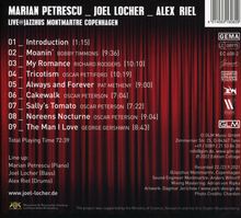 Marian Petrescu, Joel Locher &amp; Alex  Riel: Live At Jazzhus Montmartre, Copenhagen 2021, CD
