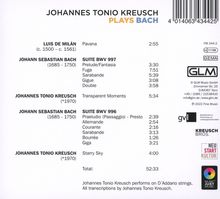 Johannes Tonio Kreusch plays Bach, CD