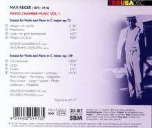 Max Reger (1873-1916): Sonaten f.Violine &amp; Klavier opp.72 &amp; 139, CD