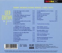 Fanny Mendelssohn-Hensel (1805-1847): Lied Edition Vol.2 (1837-1847), CD
