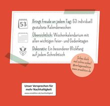 Mini-Wochenkalender Ein Jahr voll Glück 2026, Kalender