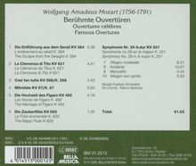 Wolfgang Amadeus Mozart (1756-1791): Mozart/Berühmte Ouvertü, CD