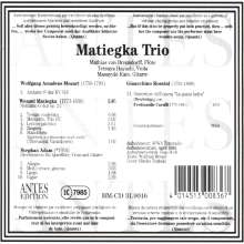 Wenzeslaus Matiegka (1773-1830): Notturno op.21 für Flöte,Viola &amp; Gitarre, CD