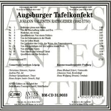 Johann Valentin Rathgeber (1682-1750): Augsburger Tafelkonfekt, CD