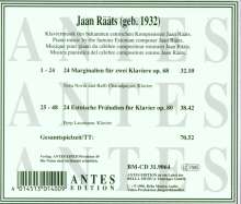 Jaan Rääts (geb. 1932): Klavierwerke, CD