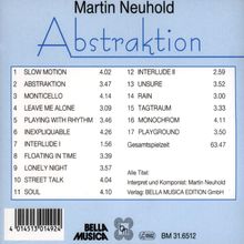 Martin Neuhold: Abstraktion, CD