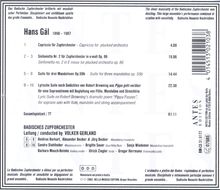 Hans Gal (1890-1987): Werke für Mandoline, CD