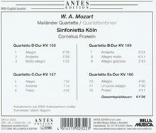 Wolfgang Amadeus Mozart (1756-1791): Streichquartette Nr.2,4,6,7 (Fassung für Streichorchester), CD