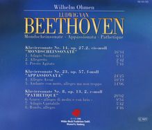 Ludwig van Beethoven (1770-1827): Klaviersonaten Nr.8,14,23, CD