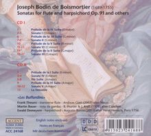 Joseph Bodin de Boismortier (1689-1755): Sonaten für Flöte &amp; Bc.op.91 Nr.1-6, 2 CDs
