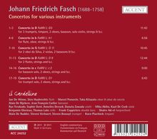 Johann Friedrich Fasch (1688-1758): Concerti für verschiedene Instrumente, CD
