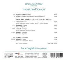 Johann Adolph Hasse (1699-1783): Cembalosonaten Nr.1-4 "Fatte par la Real Delfina di Francia", CD