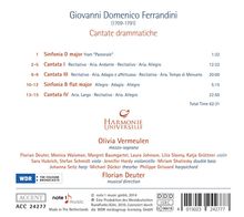 Giovanni Battista Ferrandini (1710-1791): Cantate drammatiche, CD