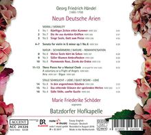 Georg Friedrich Händel (1685-1759): Neun Deutsche Arien, CD