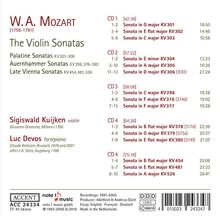 Wolfgang Amadeus Mozart (1756-1791): Sonaten für Violine &amp; Klavier, 5 CDs