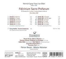 Heinrich Ignaz Biber (1644-1704): Fidicinium Sacro-Profanum Nr. 1-12, CD