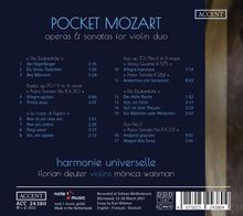 Wolfgang Amadeus Mozart (1756-1791): Duos für 2 Violinen - "Pocket Mozart", CD