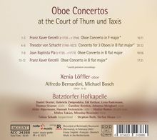 Xenia Löffler - Oboenkonzerte am Hof von Thurn und Taxis, CD