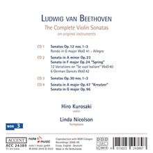 Ludwig van Beethoven (1770-1827): Violinsonaten Nr.1-10, 4 CDs