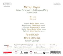 Michael Haydn (1737-1806): Kaiser Constantin I. Feldzug und Sieg (Oratorium), 2 CDs