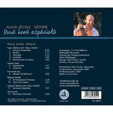 Klaus Jäckle: Una Hora Espanola, CD