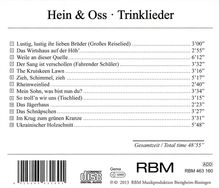 Hein &amp; Oss: Trinklieder, CD