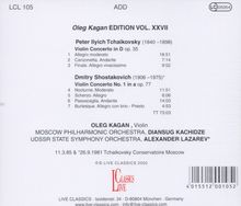 Oleg Kagan spielt Violinkonzerte, CD