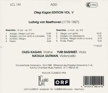 Ludwig van Beethoven (1770-1827): Streichtrios Nr.3 &amp; 5 (op.9 Nr.1 &amp; 3), CD