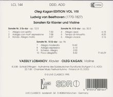 Ludwig van Beethoven (1770-1827): Violinsonaten Nr.3,8,10, CD
