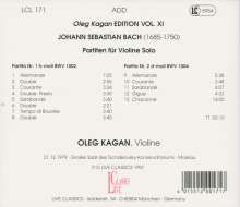 Johann Sebastian Bach (1685-1750): Partiten für Violine BWV 1002 &amp; 1004, CD