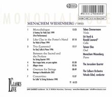Menachem Wiesenberg (geb. 1950): Concertino für Cello &amp; Streichorchester, CD