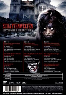 Schattenwelten - Classic Gothic Horror Stories (8 Filme auf 3 DVDs), 3 DVDs