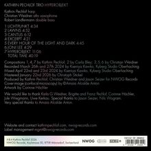 Kathrin Pechlof Trio Hyperobjekt, Trackliste, Komponisten, Aufnahme- und Produktionsdetails, Dankesworte, Kontaktinfos.