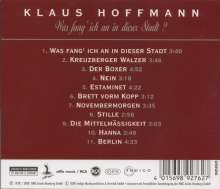 Klaus Hoffmann: Was fang ich an in dieser Stadt?, CD