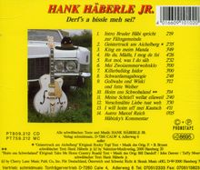 Hank Häberle Jr.: Derf's a bissle meh sei, CD