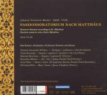Johann Valentin Meder (1649-1719): Matthäus-Passion, CD