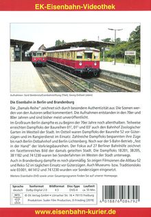 Die Eisenbahn in Berlin und Brandenburg, DVD